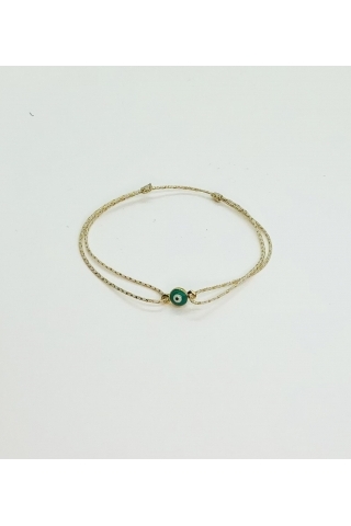 Bracelet Oeil Turquoise JFZ - le petit lien de Paris