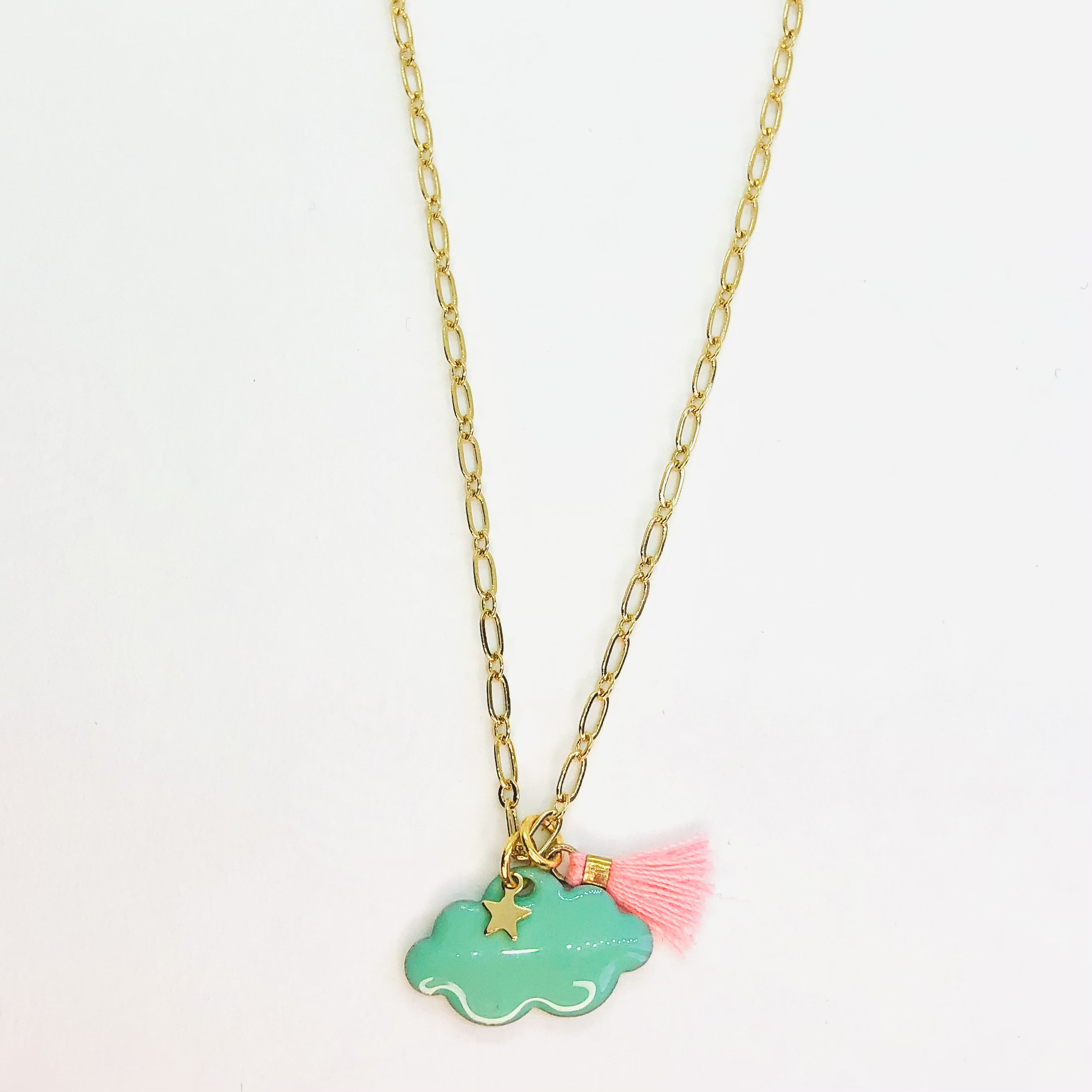 Collier Gustave vert  